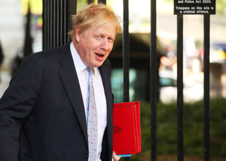 Britain's Foreign Secretary Boris Johnson arrives in Downing Street, in London, May 8, 2018. REUTERS/Hannah McKay