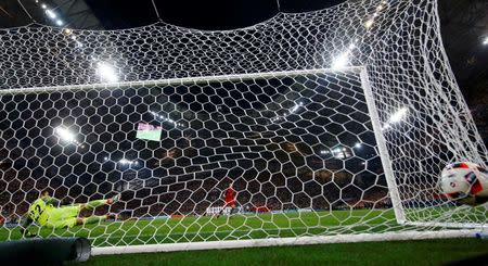 Football Soccer - Poland v Portugal - EURO 2016 - Quarter Final - Stade Velodrome, Marseille, France - 30/6/16 - Portugal's Cristiano Ronaldo scores a penalty goal. REUTERS/Kai Pfaffenbach