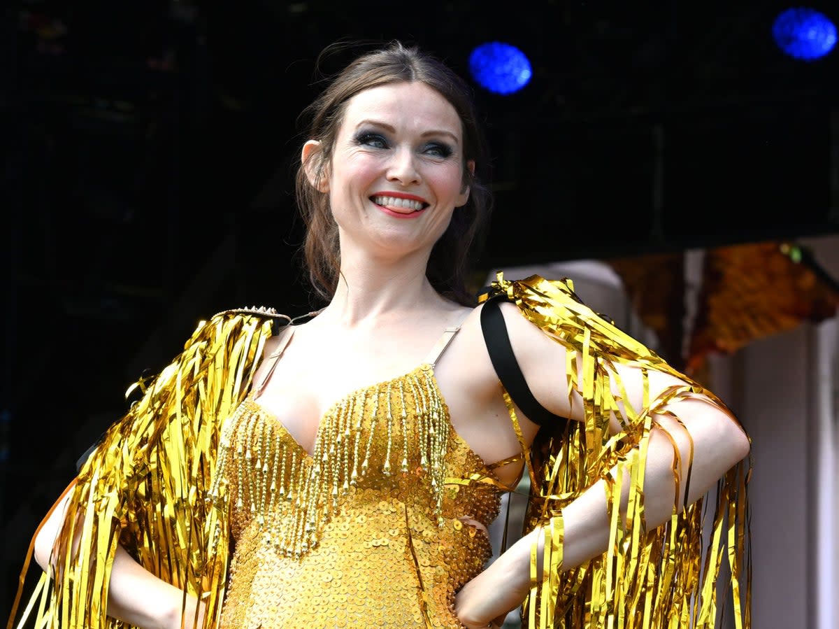 Sophie Ellis-Baxtor at Glastonbury (Anthony Harvey/Shutterstock)