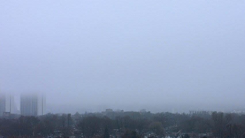 The federal weather agency issued a fog advisory for Toronto as of 7:15 a.m. (CBC - image credit)