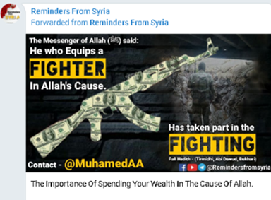 The Justice Department said al-Qaeda used charities to seek cryptocurrency donations to buy weapons for Syrian terrorists.
