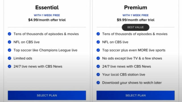 paramount plus won t stream nfl