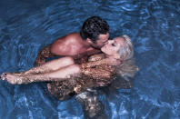 <p class="MsoNoSpacing">Lady Gaga, the most-followed person on Twitter, gave her more than 28 million fans quite an eyeful on August 3. The "Born This Way" singer posted a photo on her new LittleMonsters.com site – which she links to from Twitter – of her and her boyfriend Taylor Kinney skinny-dipping in a pool with the caption, “T and Me.”</p>