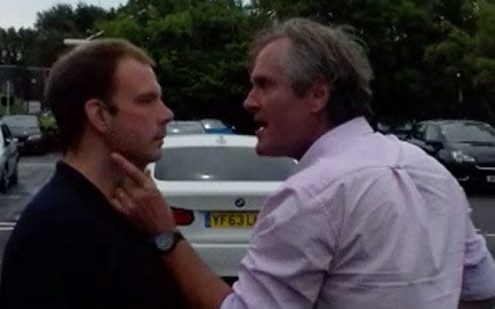 Mr Gale claims Mr Beeley grabbed him by the throat at one point during the argument - Credit: SWNS