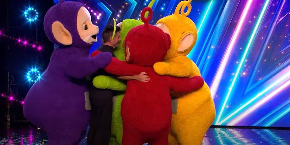 Simon Cowell even got a ‘big hug’ from the Teletubbies (ITV)