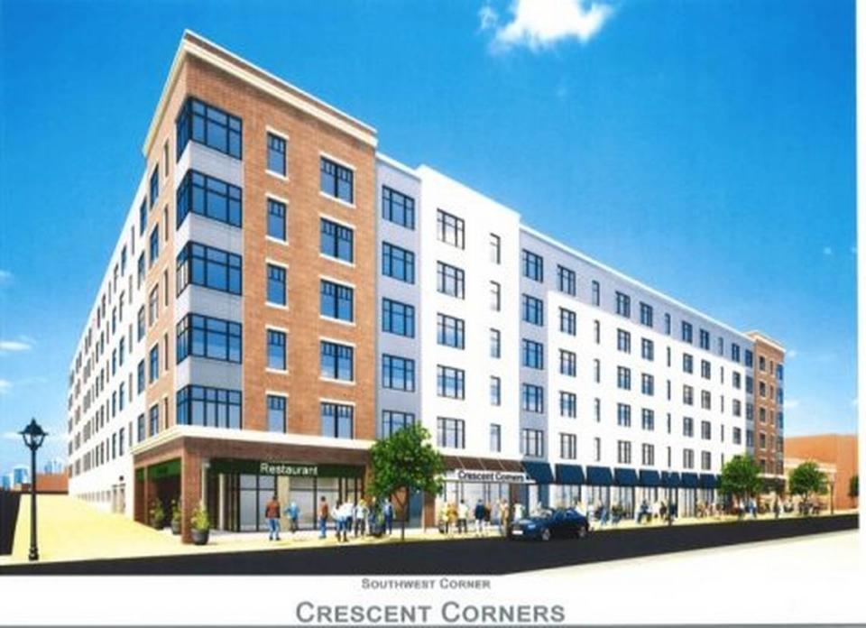 Crescent Corners would feature about 230 apartments, a commercial gym and coffee shop.