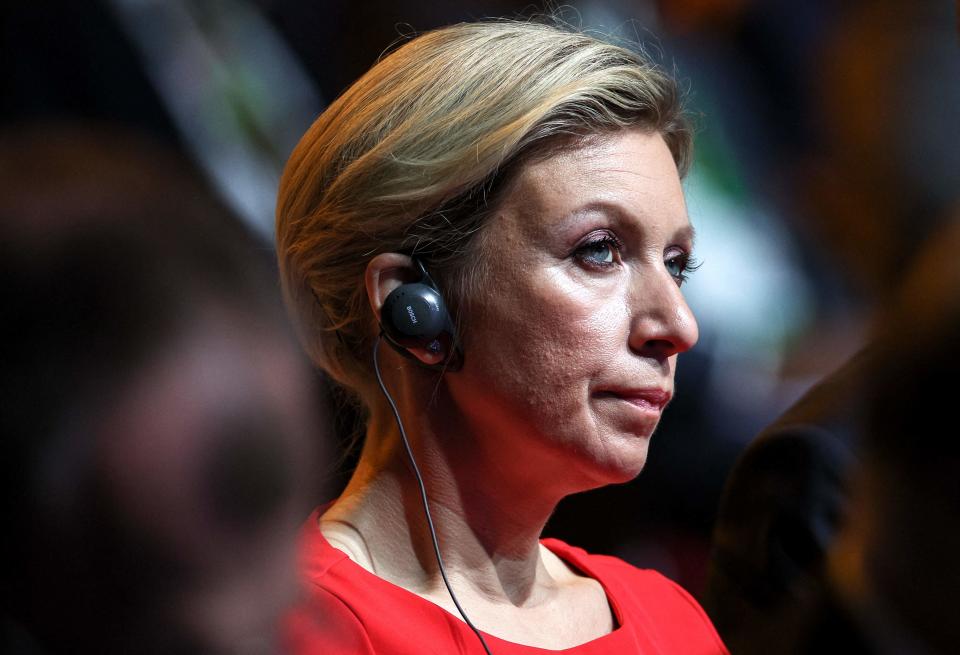 Russian foreign ministry spokeswoman Maria Zakharova attends the plenary session of the second Russia-Africa summit in Saint Petersburg (TASS Host Photo Agency/AFP via G)