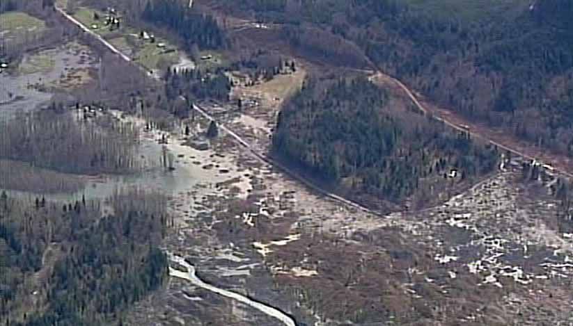 March 31, 2014: Chopper 7 was over the Oso landslide and the ongoing search for victims.