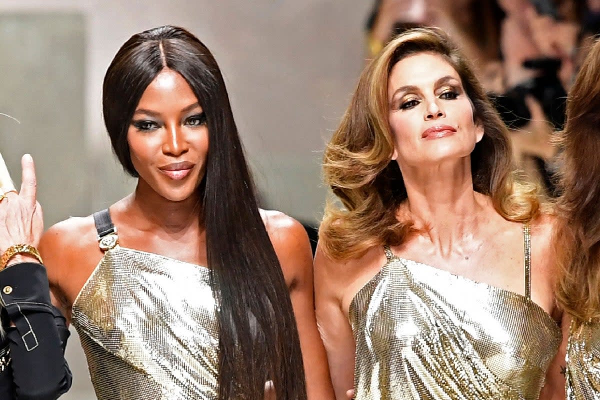 Naomi Campbell and Cindy Crawford are at the centre of a new documentary  (Miguel Medina / AFP via Getty Images)