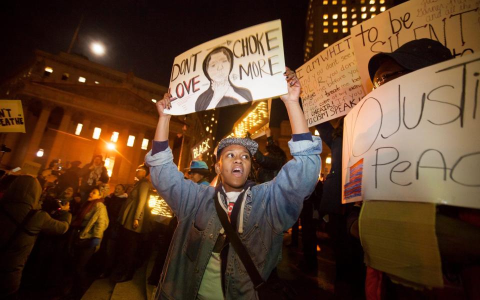 The decision not to indict the officer involved in the death of Eric Garner sparked widespread protests - EPA