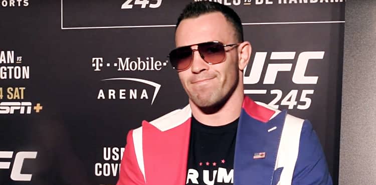 Colby Covington UFC 245 smirk