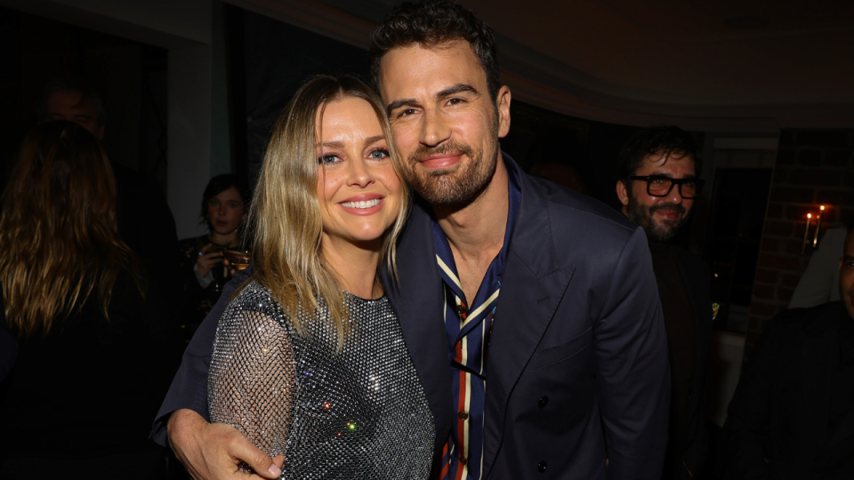 How did Theo James meet his wife?