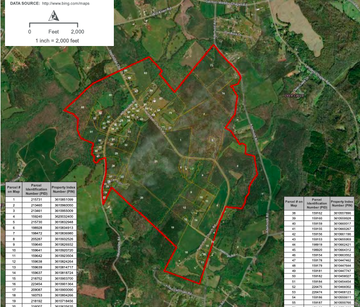 Piedmont Lithium’s proposed 1,200-acre mine in Gaston County sits east of Cherryville and just south of the Lincoln County line.