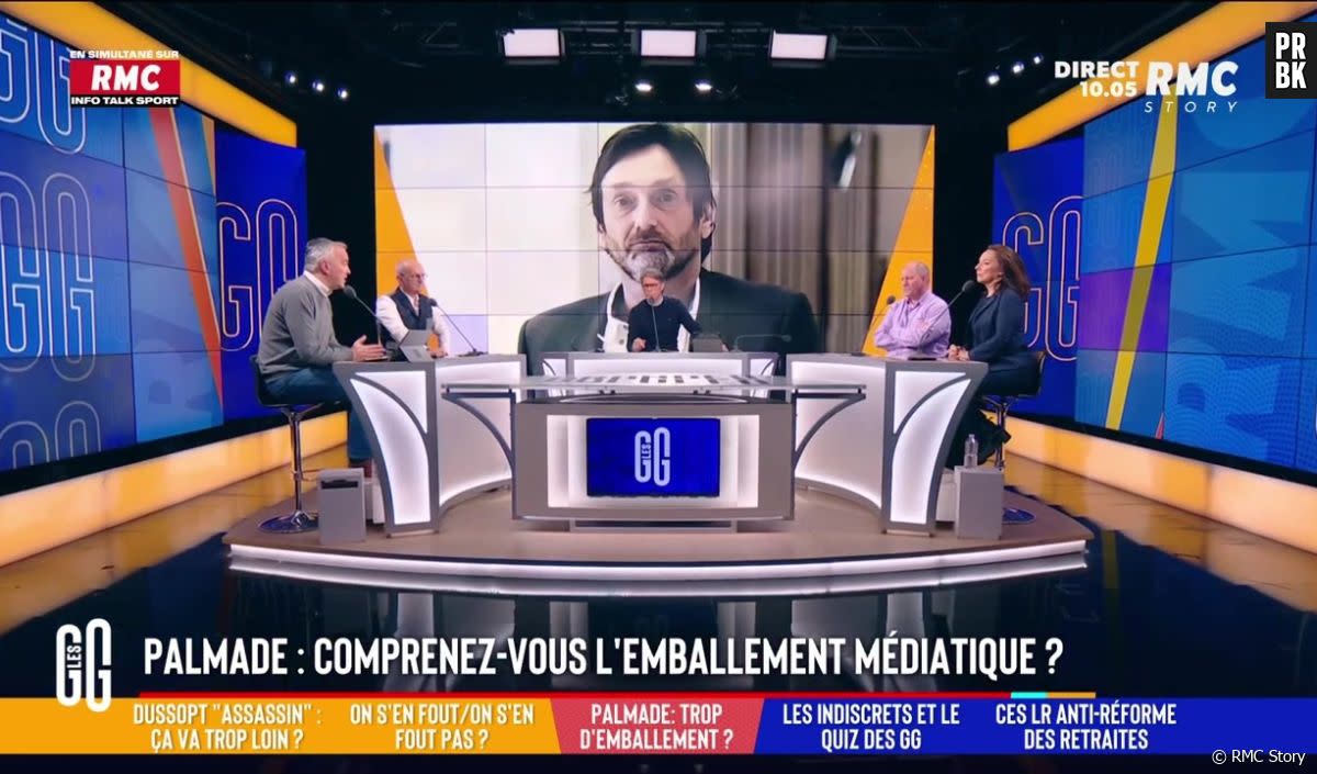 Une chroniqueuse des Grandes Gueules accuse les médias d'en faire trop après l'accident de Pierre Palmade le mardi 14 février 2023 sur RMC Story - RMC Story