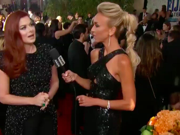 debra messing golden globes