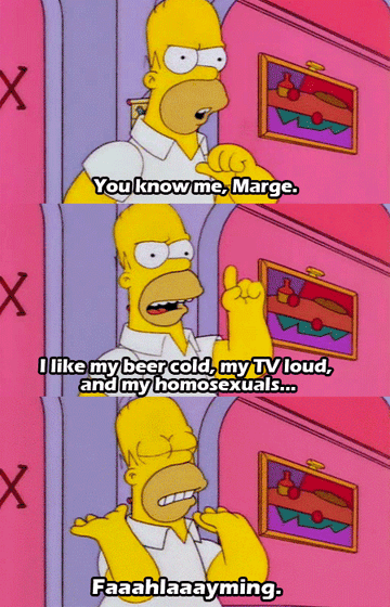 Homer Simpson from 'The Simpsons' delivers a comedic line concerning his preferences in a meme format