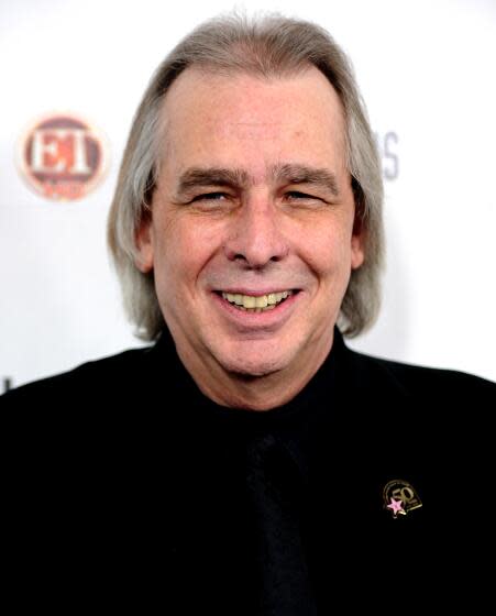 Disc jockey Jim Ladd arrives to the Hollywood Walk of Fame's 50th Anniversary Celebration in 2010.