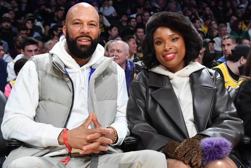 <p>Allen Berezovsky/Getty</p> Common and Jennifer Hudson in Los Angeles on Jan. 17, 2024