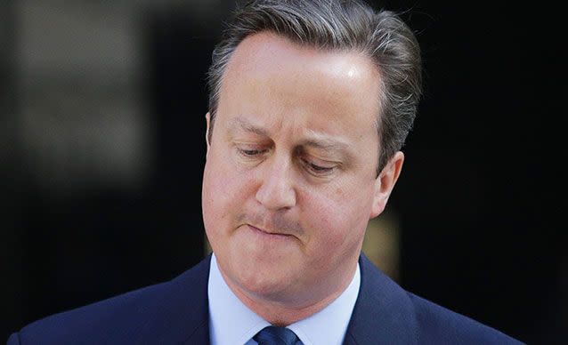 David Cameron announces he will resign from the British prime ministership by October after voters decided to leave the EU. Source: PA Wire