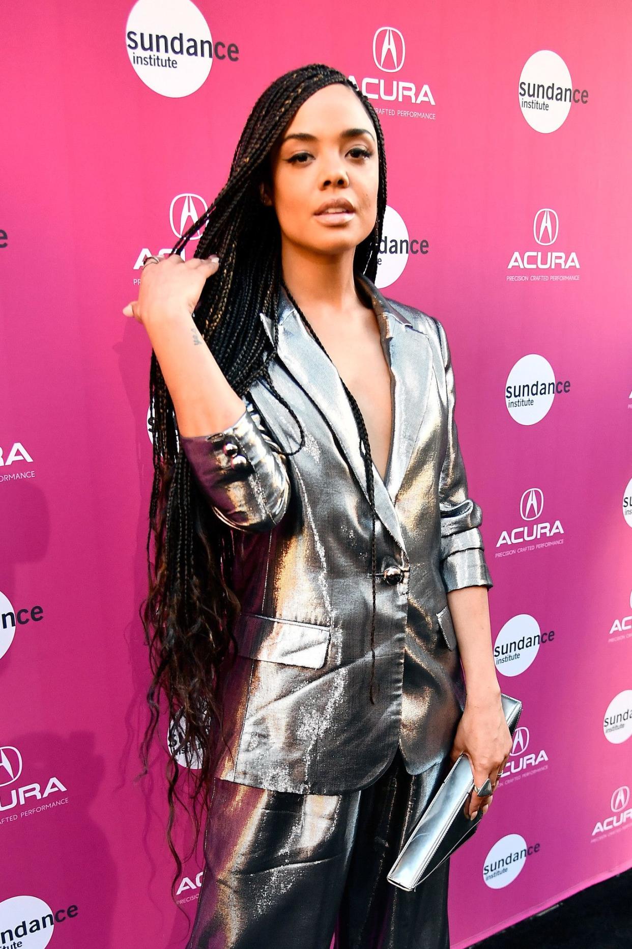 After much speculation about her sexuality given her longstanding flirty relationship with Janelle Monae (including appearances in the singer’s “Dirty Computer” mini-movie and the videos for “Make Me Feel” and “Pynk”), Tessa Thompson came out as bisexual in the July 2018 issue of PorterEdit’s cover story on June 29, 2018. The “Sorry to Bother You” star, while talking about her and Monae’s relationship – the romantic angle of which she only briefly discusses – subtly brought up her attraction to men and women. “I can take things for granted because of my family - it’s so free and you can be anything that you want to be. I’m attracted to men and also to women. If I bring a woman home, [or] a man, we don’t even have to have the discussion,” she said. Thompson had stated earlier that because she and Monae "love each other so deeply" and “vibrate on the same frequency,” so people are free to speculate what they want about their relationship.