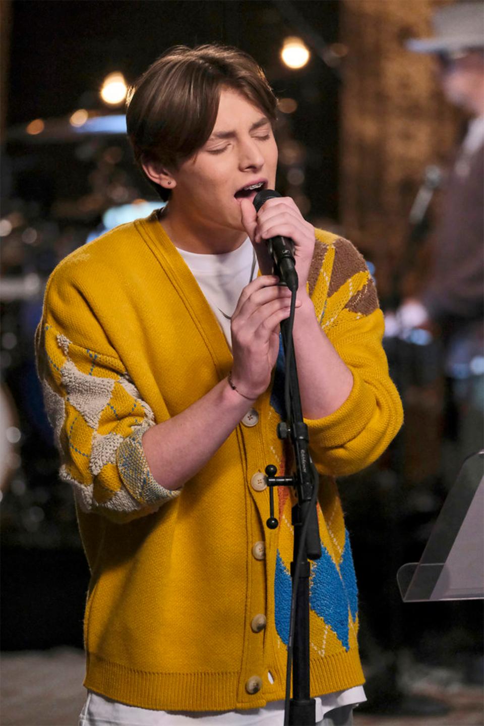 Montgomery native Ryley Tate Wilson, 15, rehearses prior to his battle round on NBC's "The Voice."