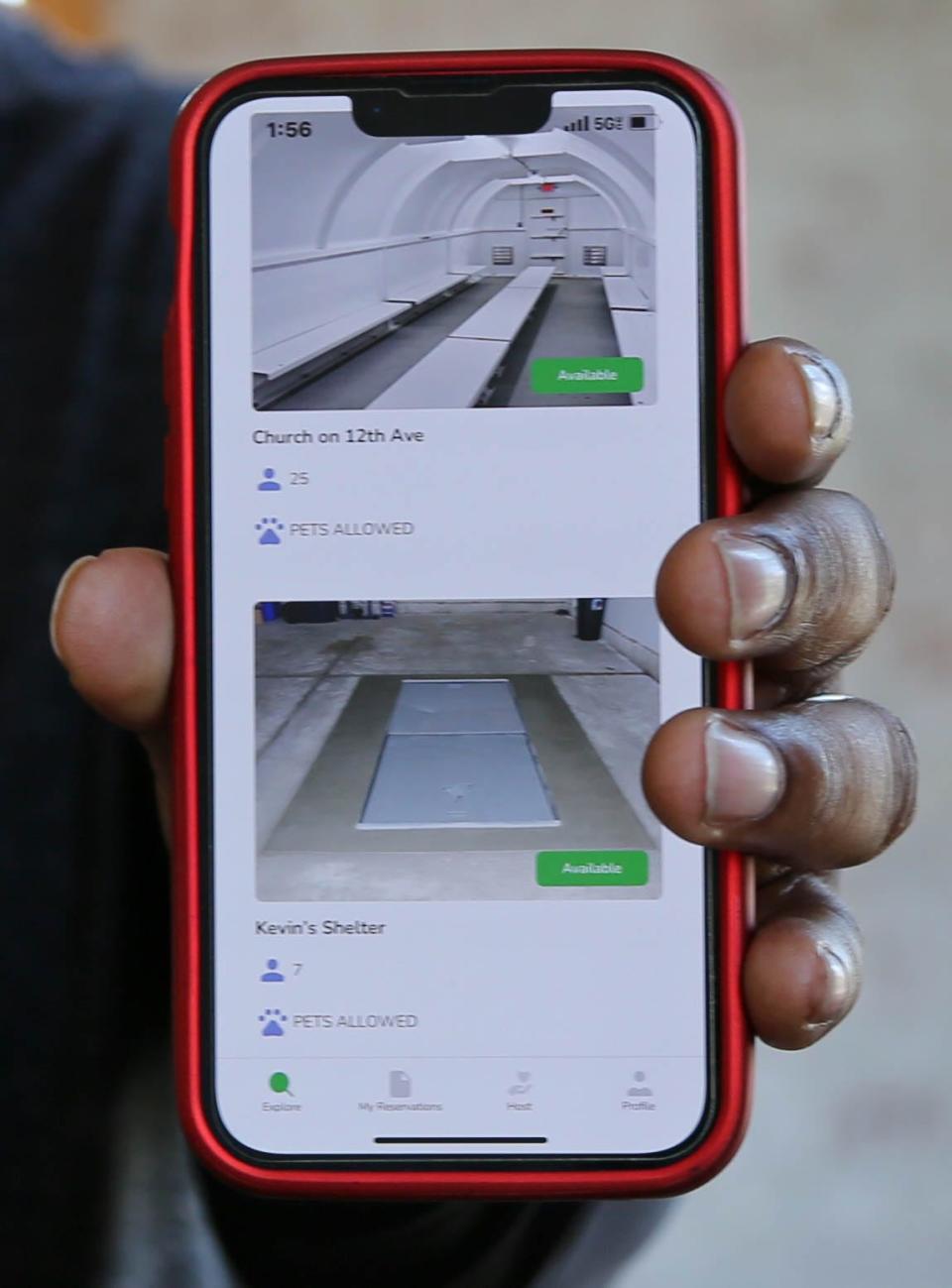The Shelter Share app, founded by Robert Washington, is a platform that allows OKC residents to connect with others who have a private storm shelter available for reservation.