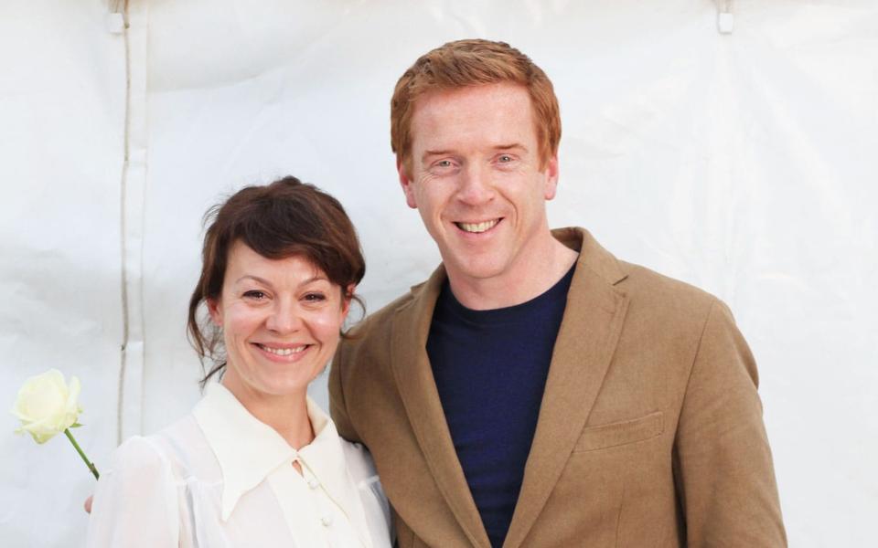 Helen McCrory, with her husband Damian Lewis, told only her closest family and friends about her cancer - Clara Molden for The Telegraph