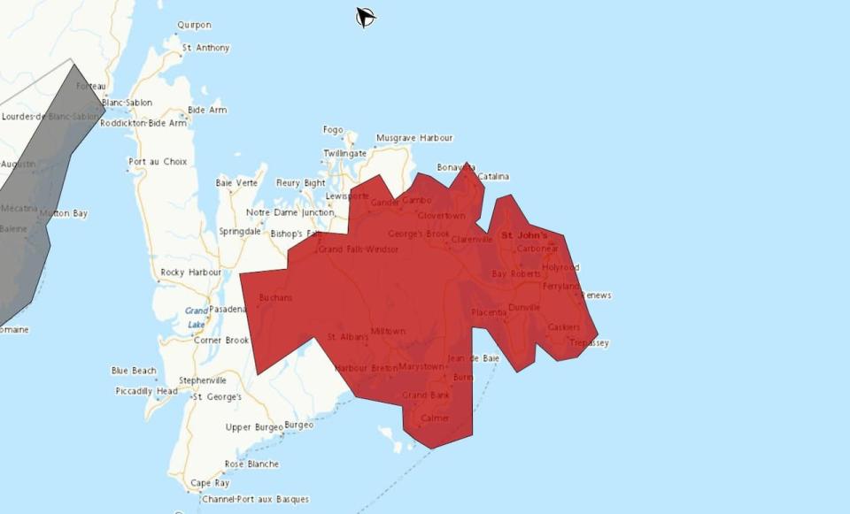 Environment Canada has much of Newfoundland under weather alerts for Friday.