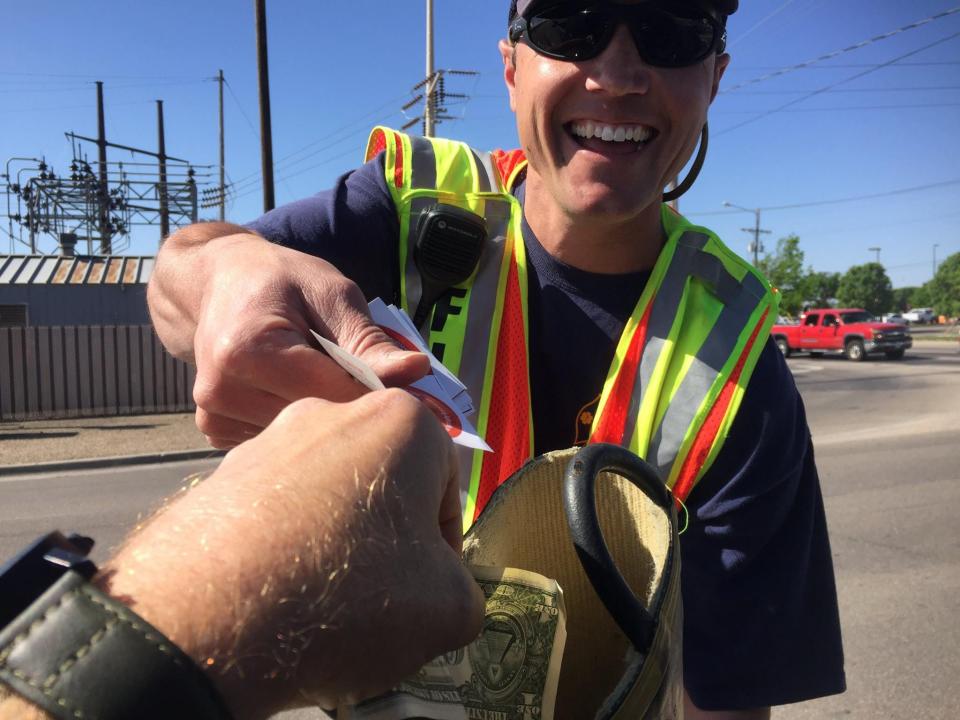 Amarillo Fire Department hosts its annual Fill the Boot Campaign, collecting donations at intersections across Amarillo to raise funds and awareness for the Muscular Dystrophy Association, over Labor Day Weekend, Aug. 31 through Sept. 2.