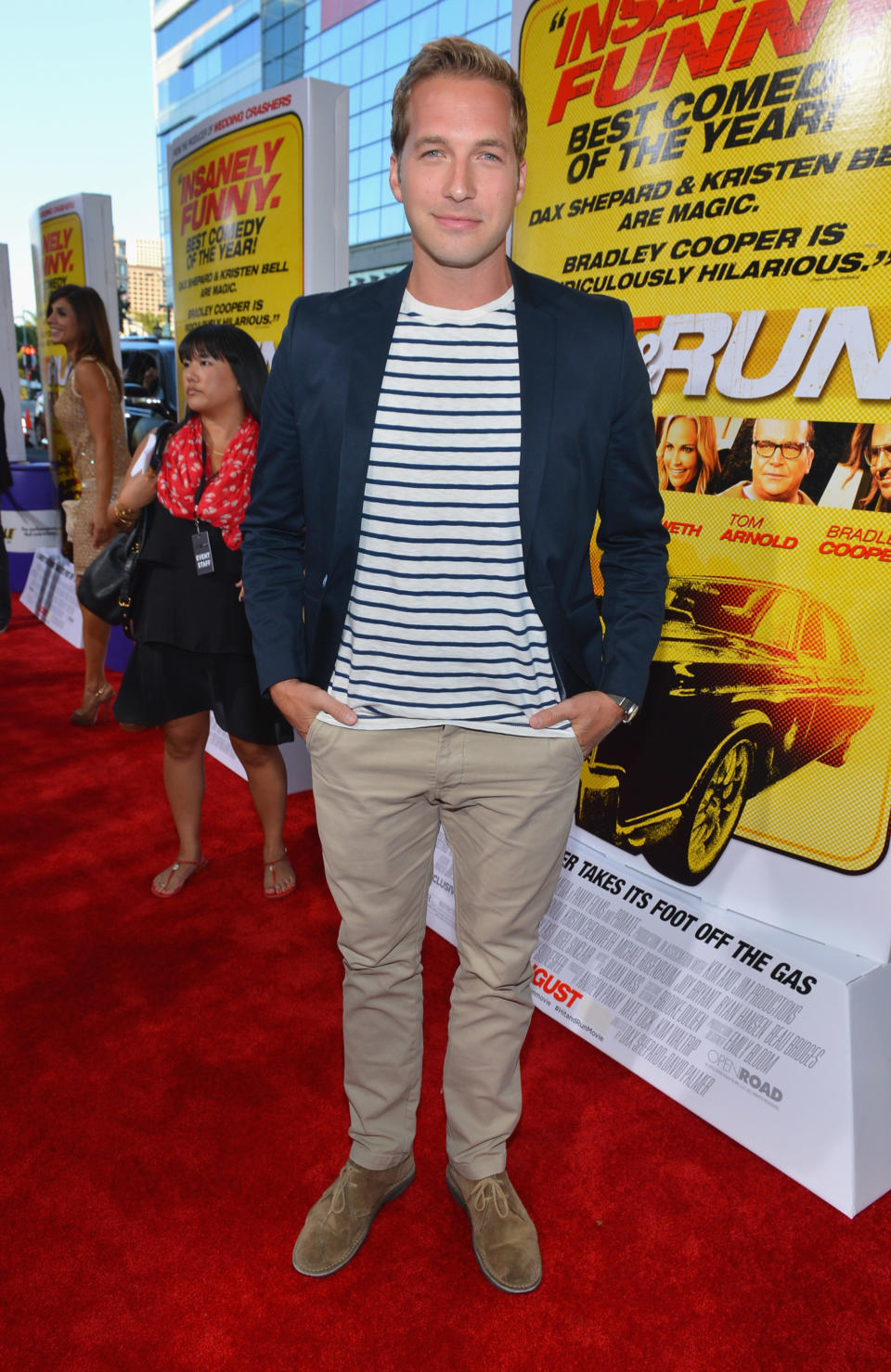 Ryan Hansen at the Los Angeles premiere of "Hit & Run" on August 14, 2012.