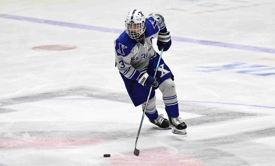 St. Xavier forward Matt Langenderfer was an honorable mention in the state after helping St. Xavier to the regional quarterfinals.