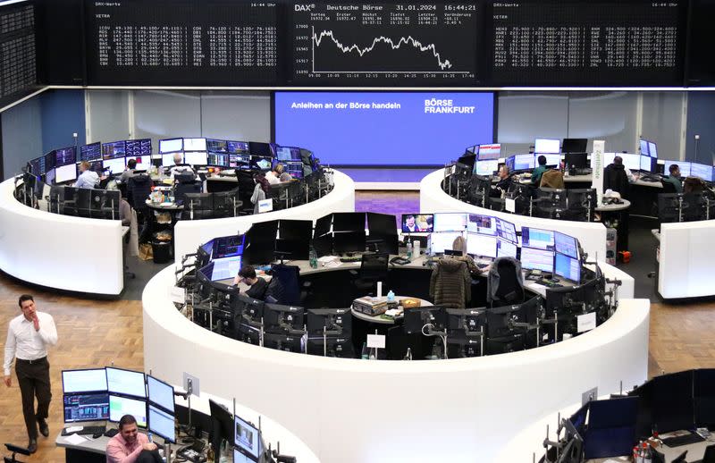 German share price index DAX graph is pictured at the stock exchange in Frankfurt