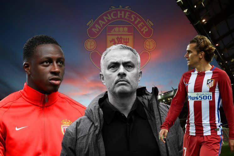 Manchester United boss Jose Mourinho is targeting Antoine Griezmann and Benjamin Mendy