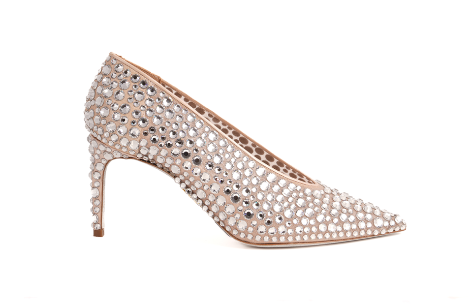 1,220 stones cover this René Caovilla pump.