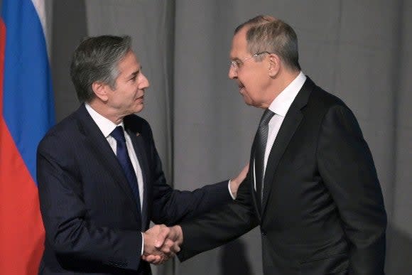 Secretary of State Blinken with Russian Foreign Minister Lavrov