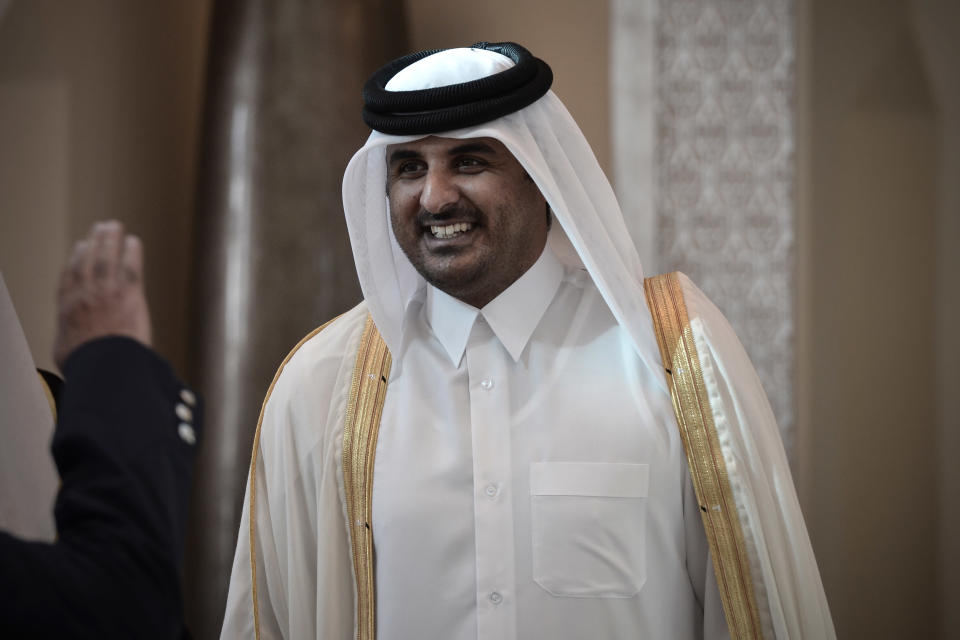 Tamim ben Hamad Al Thani, l'émir héritier du Qatar, propriétaire du PSG. AFP
