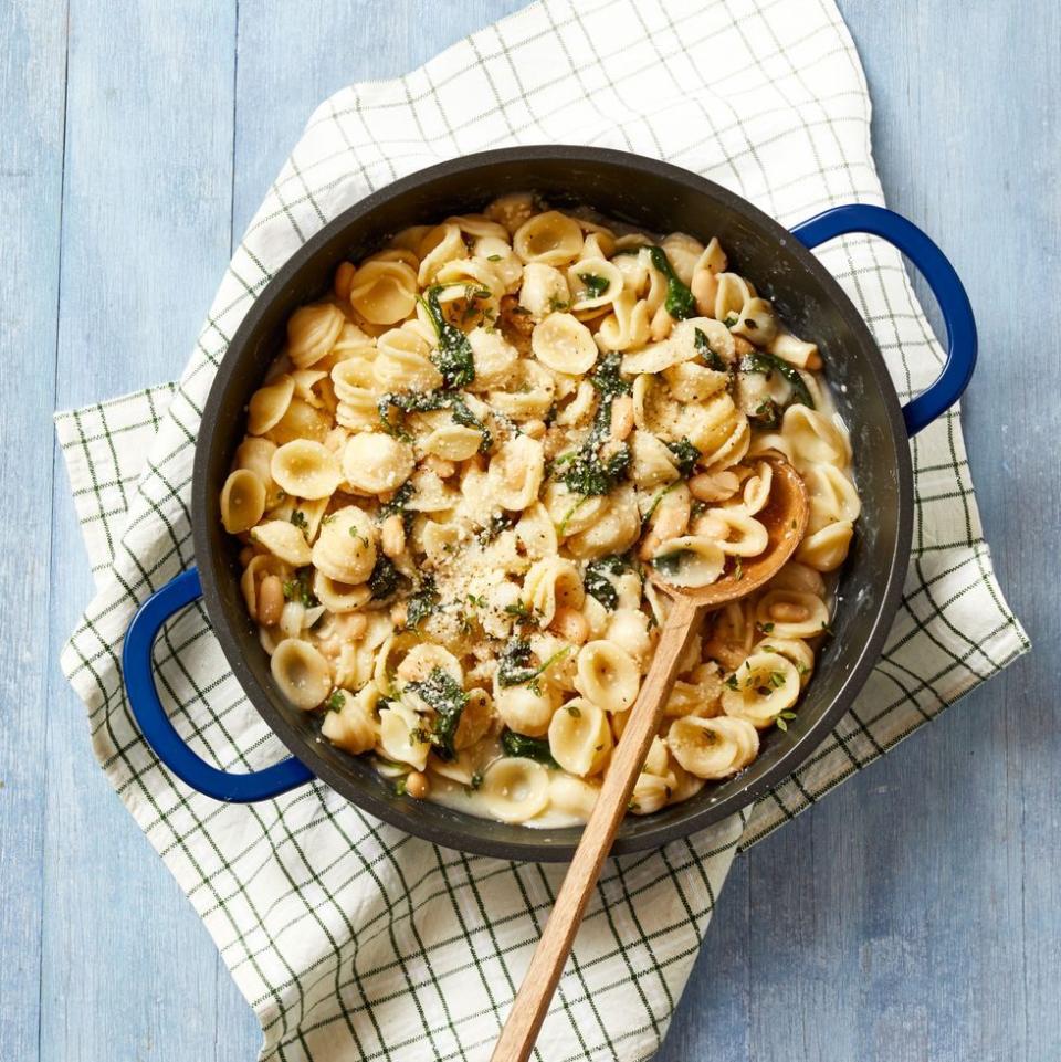 37) Orecchiette with White Beans and Spinach