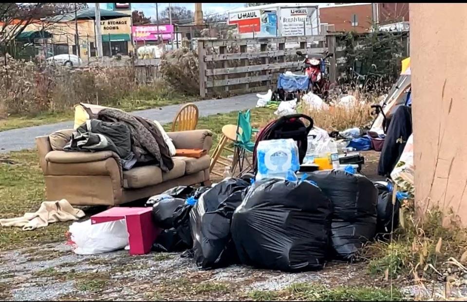 Recently, two families were living in tents behind the former Maribelle's restaurant with consent of the owners who were renovating the property. Residents dropped off items like linens and perishable food after a weekend plea on social media, but the family had already been relocated by various mission groups.