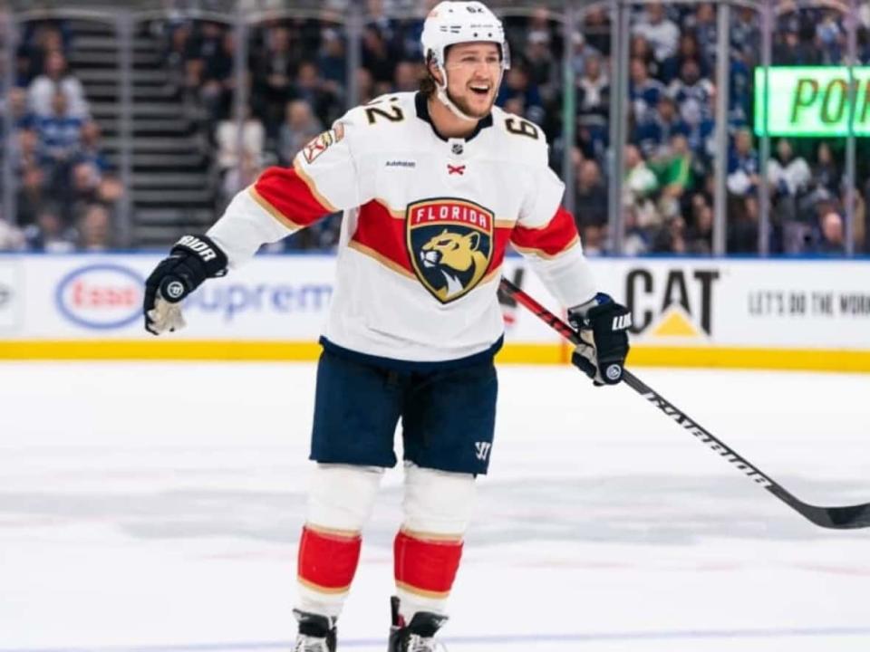 Florida Panthers defenceman Brandon Montour grew up partly in Six Nations of the Grand River in Ontario. He's still a hometown star as the Panthers battle it out with the Toronto Maple Leafs in the second round of the Stanley Cup playoffs. (CBC - image credit)