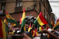 Protest against Bolivia's President Evo Morales in La Paz