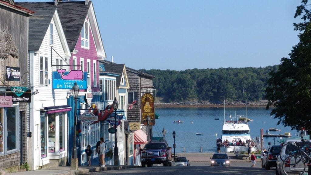 Downtown Bar Harbor.