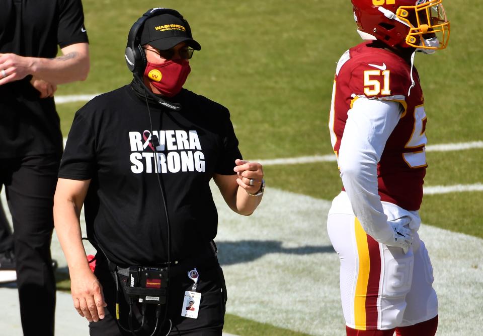 Washington Football Team coach Ron Rivera underwent treatment for skin cancer last season.