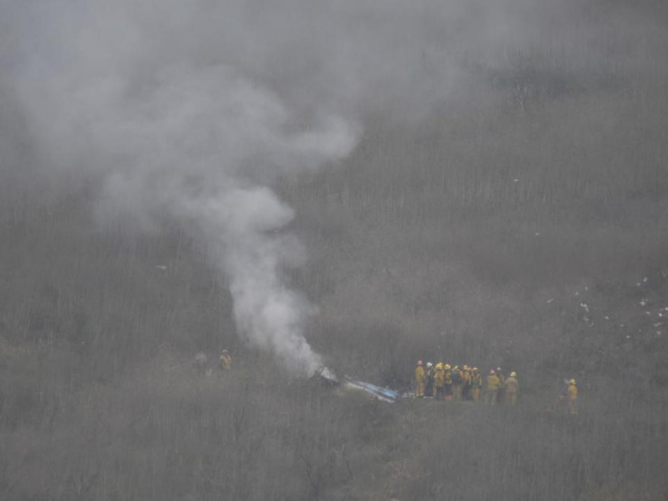 kobe bryant helicopter smoke