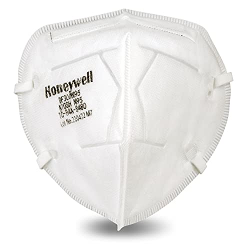 Honeywell Safety DF300 N95 Flatfold Disposable Respirator- Box of 20, White,One Size Fits All