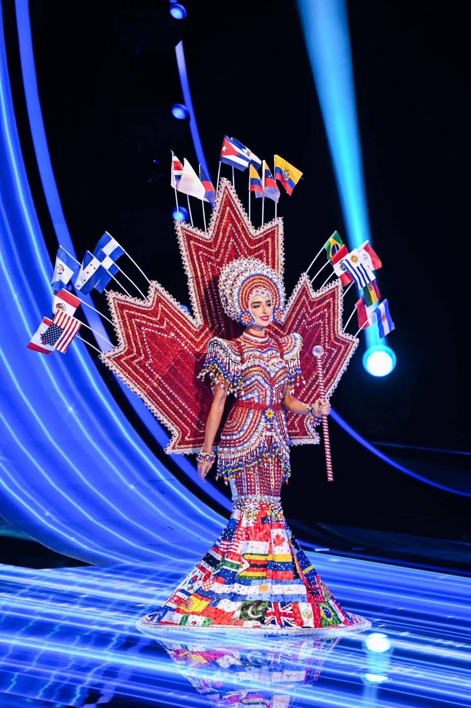 Miss Canada 2023 participates in the Miss Universe National Costume Contest.