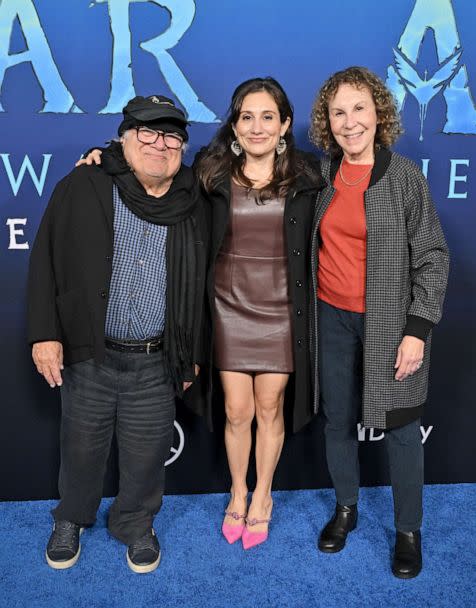 PHOTO: Danny DeVito, Lucy DeVito and Rhea Perlman attend 20th Century Studio's 'Avatar 2: The Way of Water' U.S. Premiere at Dolby Theatre on Dec. 12, 2022 in Hollywood, Calif. (Axelle/Bauer-Griffin/FilmMagic via Getty Images, FILE)