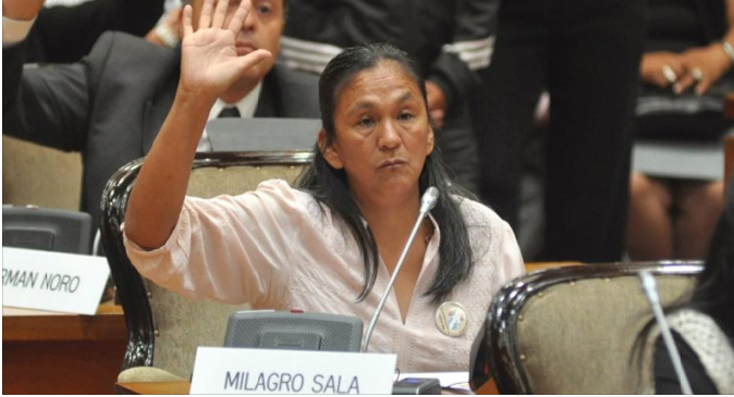 Pese a que no llegó a asumir, Milagro Sala