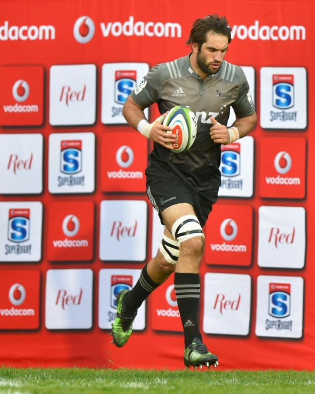 The Canterbury Crusaders' Sam Whitelock, seen ahead of their Super Rugby match against the Central Cheetahs, at the Bloemfontein stadium in South Africa, on April 29, 2017