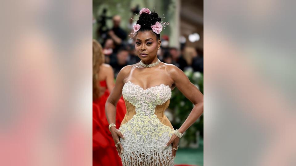 <div>NEW YORK, NEW YORK - MAY 06: Taraji P. Henson attends The 2024 Met Gala Celebrating "Sleeping Beauties: Reawakening Fashion" at The Metropolitan Museum of Art on May 06, 2024 in New York City. (Photo by Dimitrios Kambouris/Getty Images for The Met Museum/Vogue)</div>