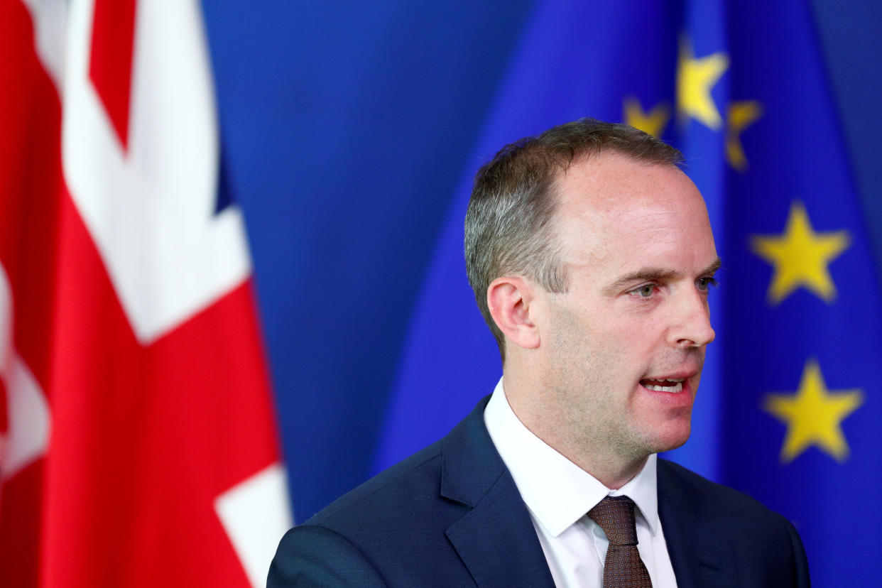 Brexit secretary Dominic Raab. Photo: Reuters/Francois Lenoir